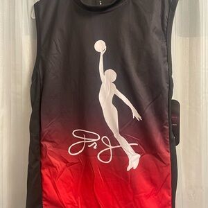 Julius Erving Dr J 2 piece shorts and sleeveless shirt size 14 boys. NWT